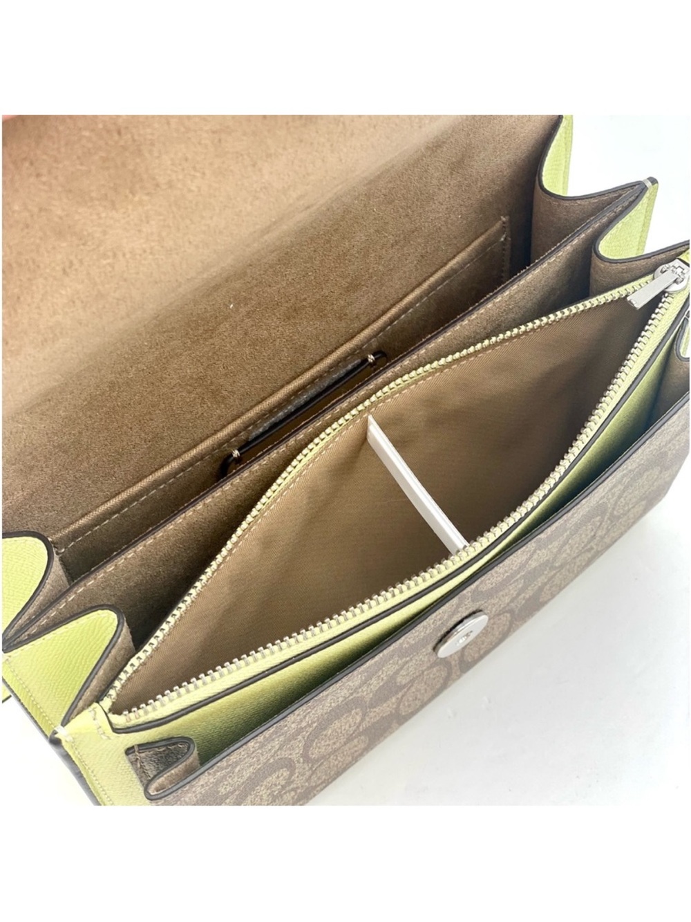 Coach Convertible Chain Shoulder Crossbody Bag in Signature Canvas - Picture 9 of 16